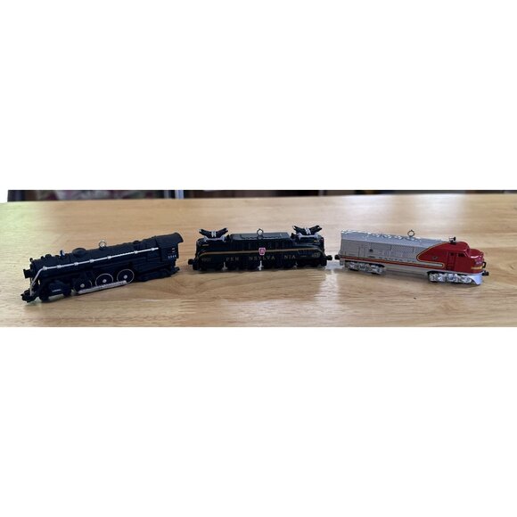 Set of 3 Hallmark Keepsake Train Ornaments From the 1990s Vgc - Picture 4 of 8